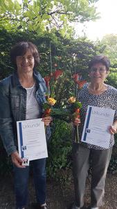 Unsere Jubilarinnen Manuela Fischer und Adelinde Wagner