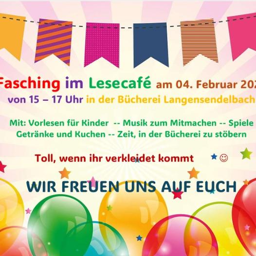 Lesecafe Februar 2026 Fasching