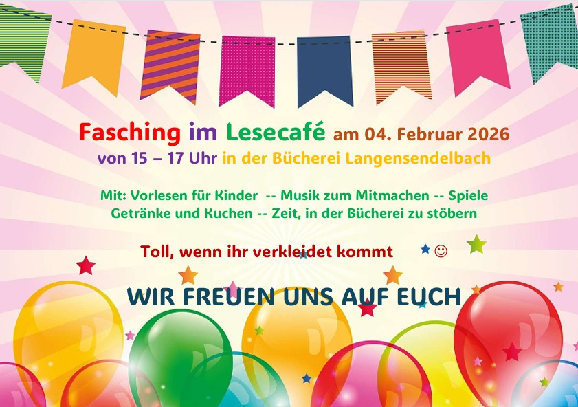 Lesecafe Februar 2026 Fasching
