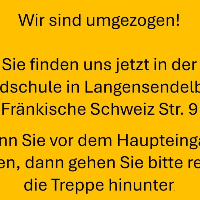 Schild Umzug