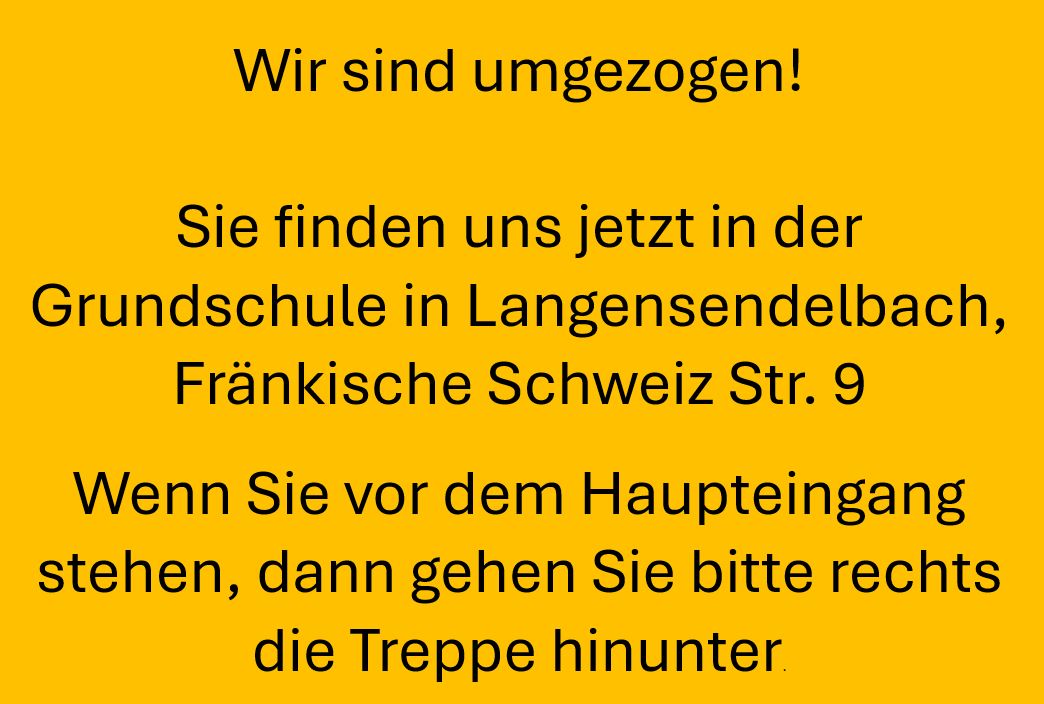 Schild Umzug